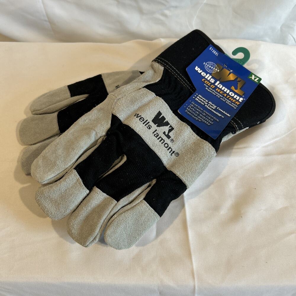 Wells Lamont XL Cowhide Leather Work Gloves Heavy Duty NWT All-Purpose 5130